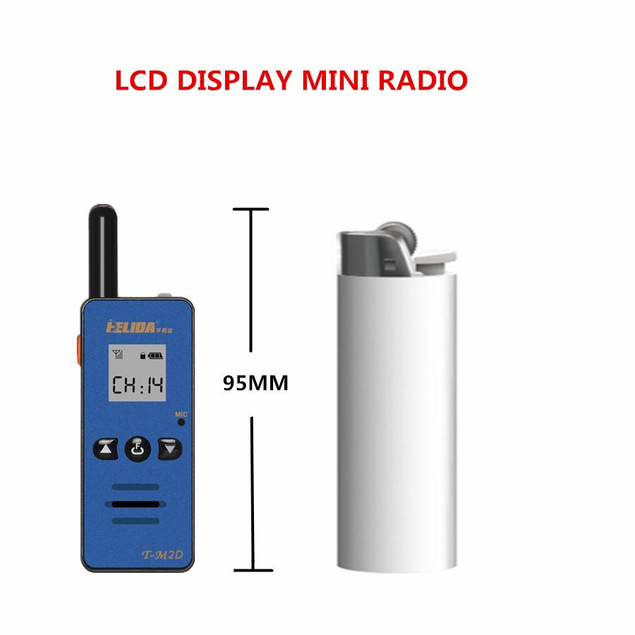 T-M2D Super Mini Portable Two-Way Radio FRS GMRS UHF 400-520MHz 2W Handheld Wireless Communication Talkie Device