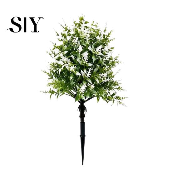 No Maintenance Lavender Artificial Topiary Ball Tree UV Resistant Fake Shrub Bushes with Office Decor Stake Realistic Plants for Home Wedding