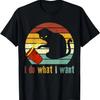 I Do What I Want Cat Coffee Black Cat Red Cup Funny Graphic T-Shirt