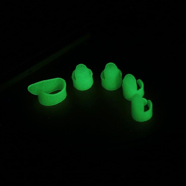 Comfortable Fit Thumb or Finger Glow Picks Ergonomic Shape Design Glowing Guitar Ukulele Picks Reduced Hand Fatigues