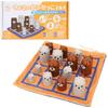 903toys Bear Cover Game, 3-Line & 4-Line, Strategic Intellectual Game, Logic Skills, Thinking Skills, 3-in-a-row, 4-in-a-row, Board Game, Educational