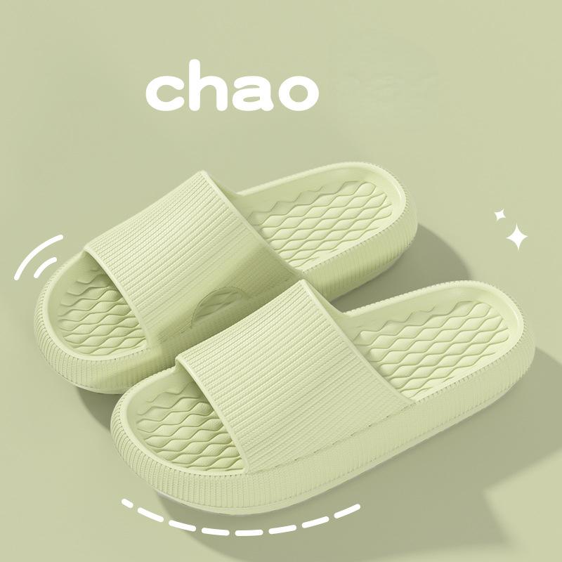 Papuci cu talpă moale super confortabili - Culoare uni - Design cu vârf deschis, ideal pentru interior, casă și baie