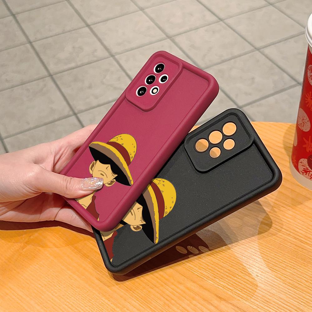 Luffy Fashion Square Ladder Handyhülle für Realme OPPO Reno VIVO Infinix Tecno Oneplus Vollständige Kameraabdeckung, stoßfester Schutz, Gummihülle