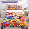 Digital Circus Customize Your Name Bedding Set Breathable Duvet Cover with Pillowcases Home Decoration Birthday Gift