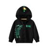 27kids Children's Autumn/Winter Zipper Fleece-Lined Sweatshirt for Baby Boys