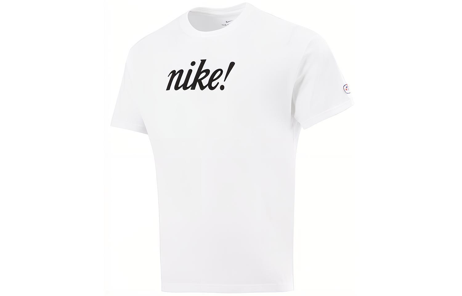 

Nike T Shirts Men s White Crew Neck Moderate Straight Fit DA0448-100 XL