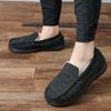 New Men's Wool Mark Shoes To Keep Warm At Home and Wear Piled Non-slip Thickened Cotton Slippers