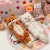 Plush Fox Pencil Case Portable Office Supplies School Students Stationery Bag Multifunctional Storage Organizer Zipper Pouch