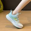 New Fly-woven Shoes Women's Spring Student Sports Running Shoes Casual Shoes with Heightened Thick Soles