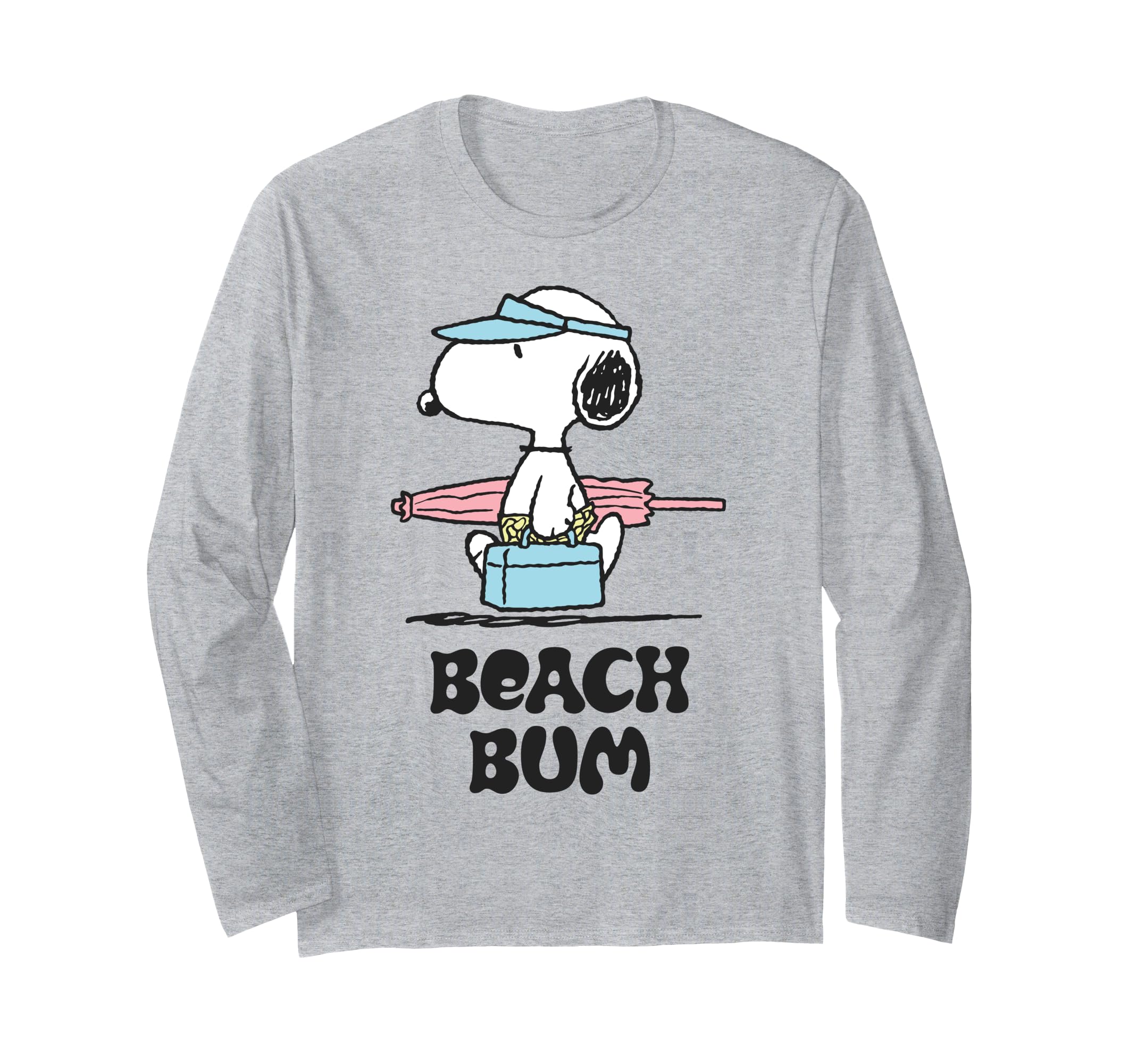 

Футболка с длинным рукавом PEANUTS Beach Bum Snoopy серый