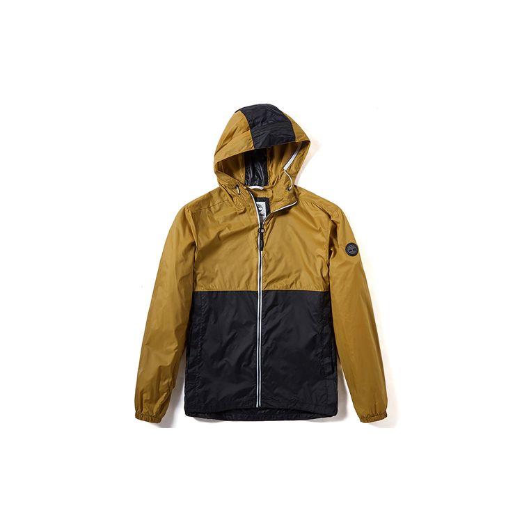 Timberland Color Block Breathable Hooded Jacket Men jackets Wheat A29T7-P57 XL