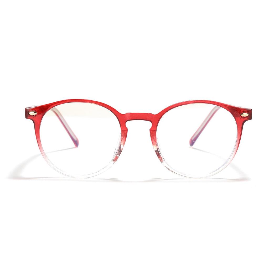 Xunge Unisex Round TR90 Glasses - Candy Colors, Korean Academy Style, Sweet No Makeup Look