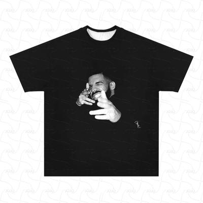 Echter Rapper Drake Retro Grafik T-Shirt Herren Hip Hop Kleidung Y2k Unisex Mode Übergroßes West Coast Gangster Oberteil Geschenk für Fan