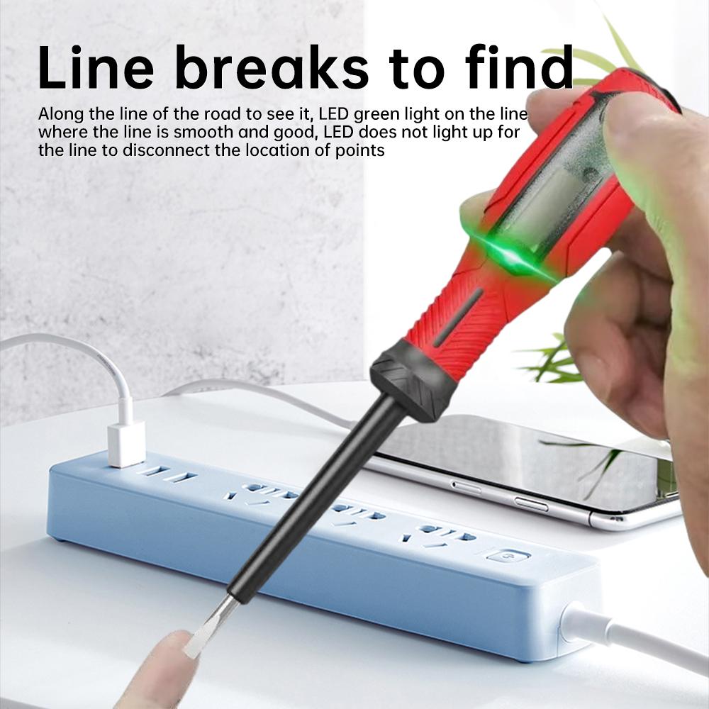 12-220V Non-Contact Screwdriver Voltage Tester Pen LCD Display Screen Voltmeter Detector Electrical Pen Voltage Indicator