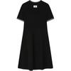 Fila X M.C. ESCHER Heritage Series Fashion Casual Woven Short Sleeve Dress Women Dresses Black F11W538311F-BK