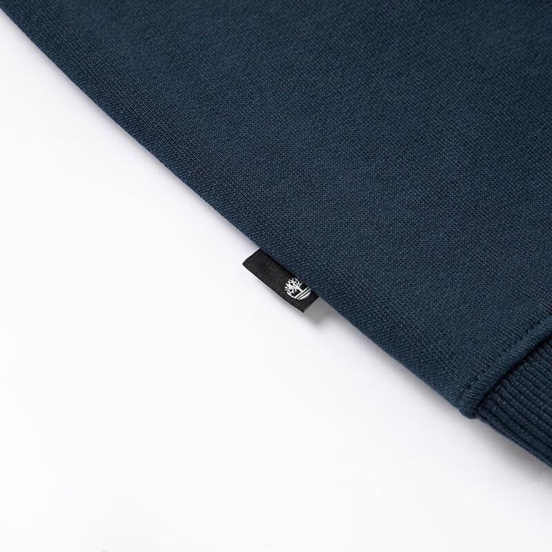 Timberland Tree Logo Print Outdoor Fleece Crewneck Sweatshirt Men Sweatshirt Navy A277C-U10
