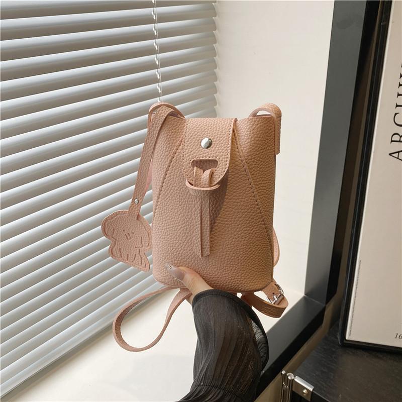 Summer Small Fresh Mobile Phone Messenger Bag New Foreign Style Small Satchel Shopping Cute Small Lightweight Mini Bucket Bag