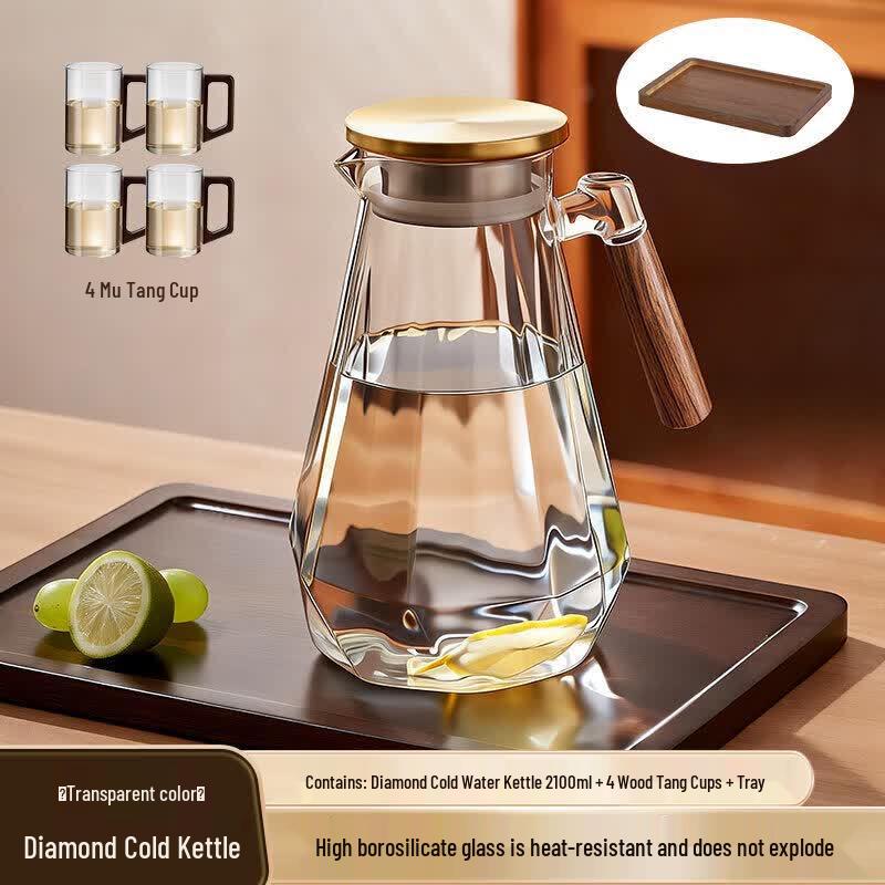 Heat-Resistant Glass Cold Water Pitcher