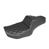 Black Raised Rear Seat Cushion for Harley 24+ Touring Glide Models