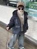 2024 Boys' Korean Style White Duck Down Jacket, Winter Warm Coat for Small & Medium Kids