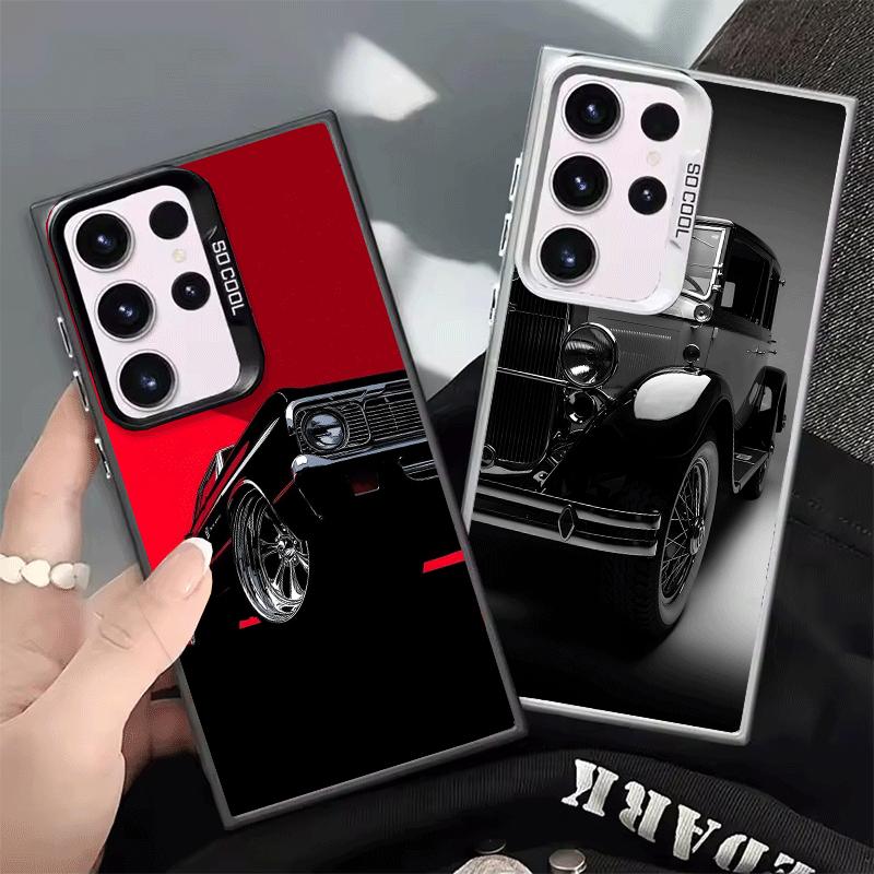 Classic Vintage Retro Car Shockproof Phone Case for Samsung Galaxy S26 Edge S25 Ultra S24 FE S23 Plus S21 Cover Anti Fall Fundas
