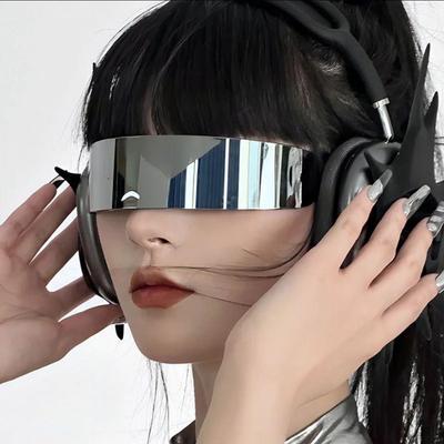 Men's and Women's Technology Glasses, Cyberpunk Science Fiction Glasses, Trendy and Cool Technology Props