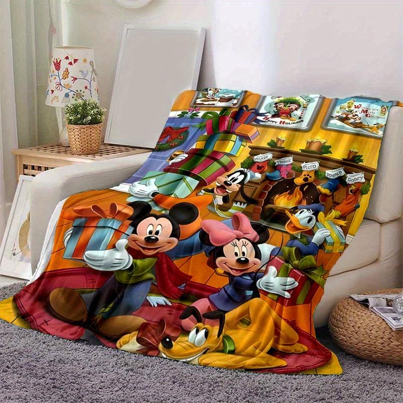 1pc, Disney Christmas Holiday Gifts Mickey Minnie Pluto Goofy Donald Duck Home Decorative Throw Blanket Perfect for Couch, Bed, Travel 80cmx120cm