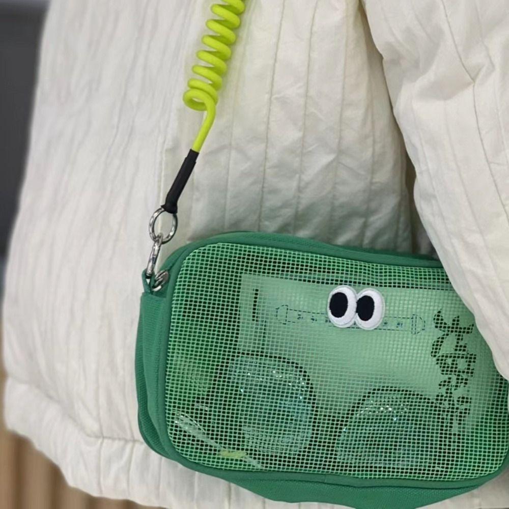 Skin Care Storage Bag Women Cosmetic Bag DIY Shoulder Bag Korean Storage Bag Mesh Cosmetic Bag