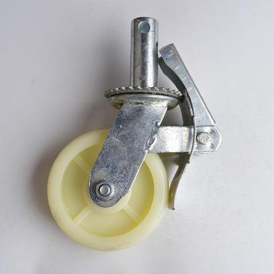 6-Inch Heavy-Duty Nylon Caster Wheel with Bearings for Scaffolding and Industrial Use
