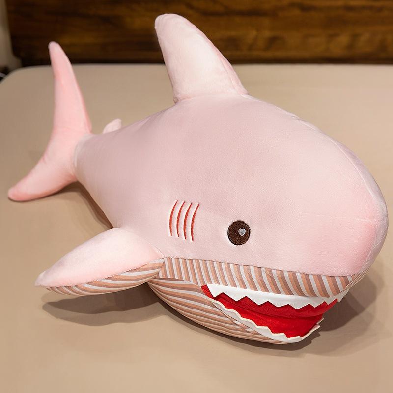 Simulation Cute Shark Doll Plush Toy Doll Girl Clips Legs and Sleeps Pillow Ornaments Gift