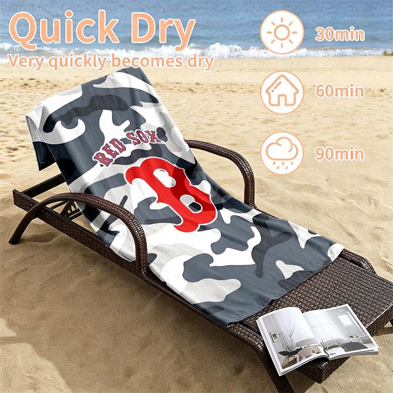 Boston Red Sox Beach towels also serve as bath towels summer essential a musthave for the outdoors the beach and the pool