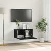 TV Cabinet Set 60 x 30 x 30 cm Black Engineered Wood