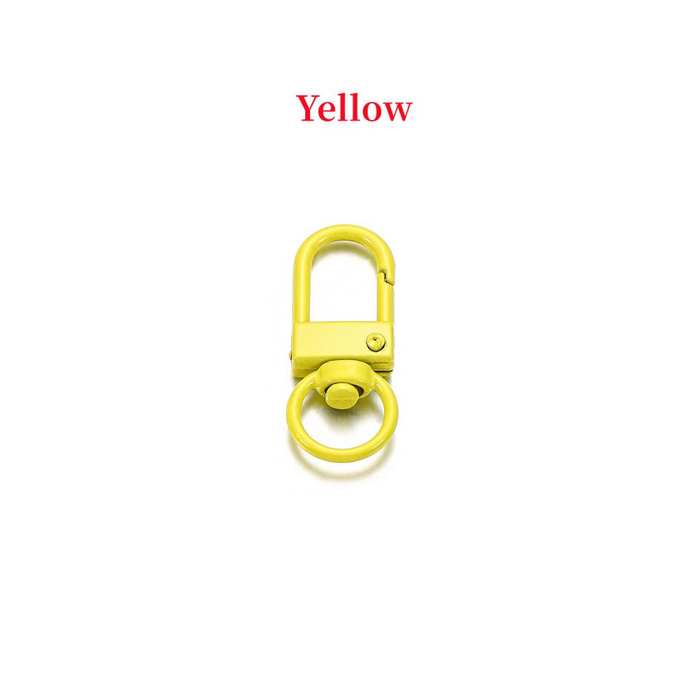 10pcs/lot 12*33mm Dog Buckle Zinc Alloy Bag Hook Buckle Key Ring Connectors For DIY Jewelry Making Supplies