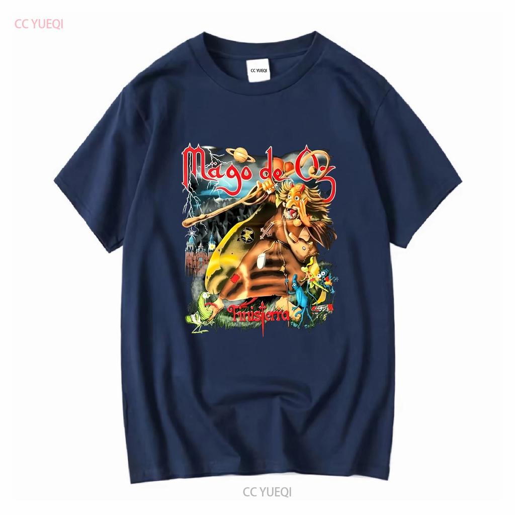 Mago De Oz Rock Band Graphic Short Sleeve Black Shirt Men Women Vintage Washed Streetwear Designer Clothes Stylish Slightly