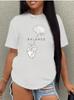 Brain and Heart Printed Fashion Short Sleeve Casual Short Sleeve Round Neck Tshirt Womens Clothing Women Clothes Tshirts