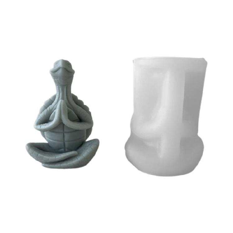 Candle Moulds Clay Moulds Crafts Moulds Meditation Turtle Shape Hand-making Tool 1