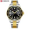CURREN 8388 Men's Large Dial Calendar Waterproof Business Steel Band Watch