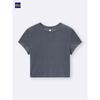 Uniqlo Gu Sheer Velour Cropped T shirT