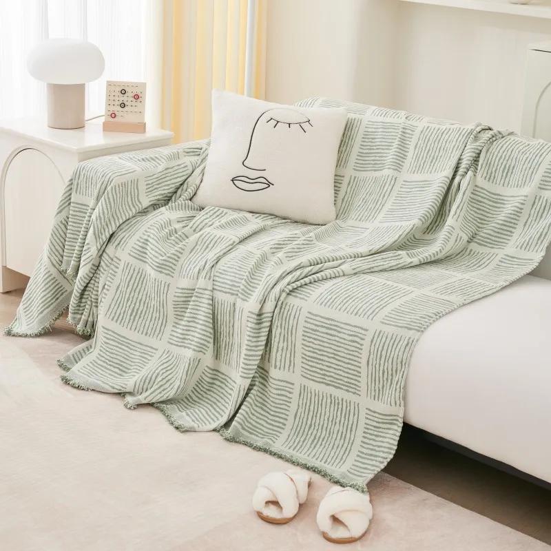 Blanekets Plaid for Nordic Ins Wind Summer Universal Beds Sofa Bed Decorative Boho Sofa Cover Throw Blanket Picnic with Tassel