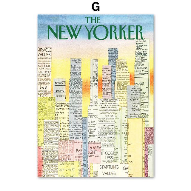 Aquarelle Paysage De La Ville De New York Citations Art Mural Toile Peinture Affiches Et Impressions Nordiques Images Murales Pour La Décoration Du Salon