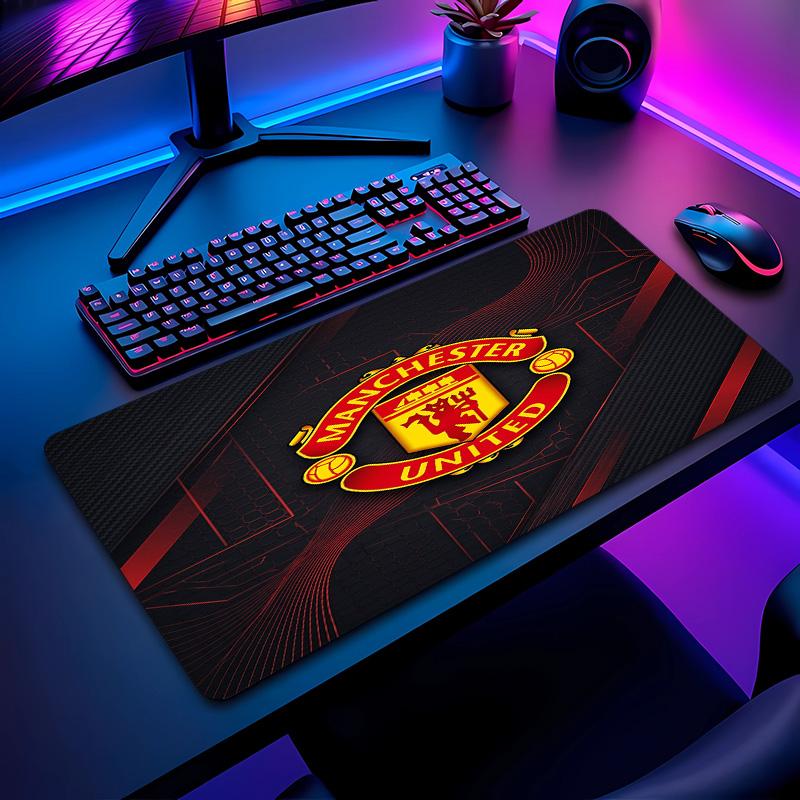 Tappetino per Mouse con Motivo Calcio Manchester United Non?Tappetino Mouse da Gioco Antiscivolo con Base in Gomma per Scrivania Ufficio Casa