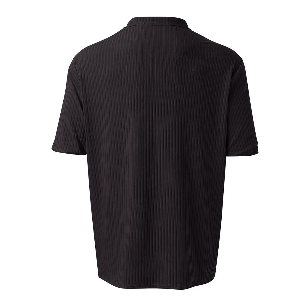 Men's V-line Stripe Short Sleeve Shirts Golf Shirt Color Contrast Outdoor Street Casual Fashion Casual Slim Fit T-Shirt