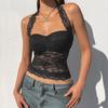 Women's Summer Halter Lace Sexy Halter Slim Slim Vest Top