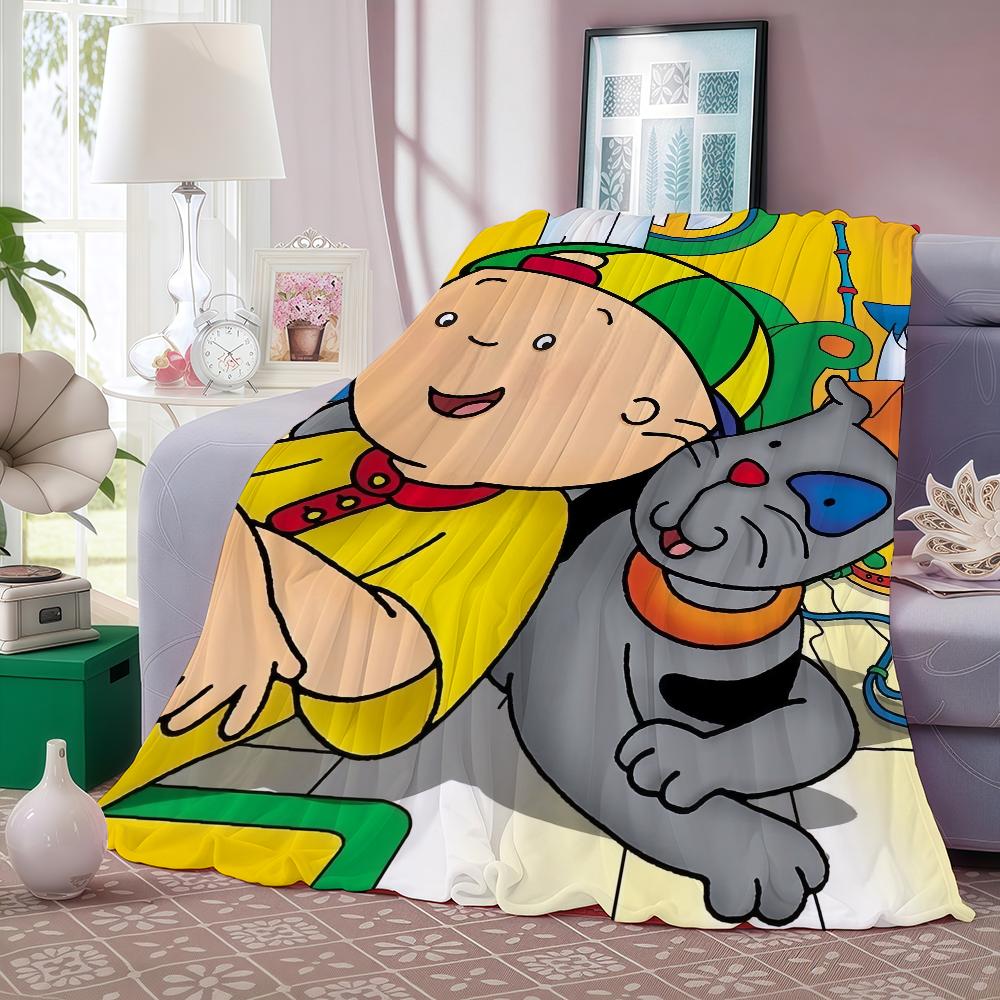 Cartoon Baby Friend C Caillou Blanket Soft and Skin Friendly For Couch Bed Napping Bedspread All Seasons Comforter