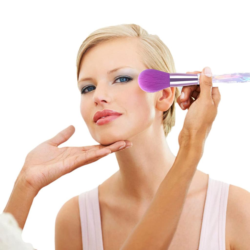 10 Crystal Makeup Brushes, Transparent Makeup Tools, Makeup Brush Set