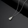 Korean ring zircon necklace women's ins simple high-end light luxury accessories niche design versatile collarbone chain