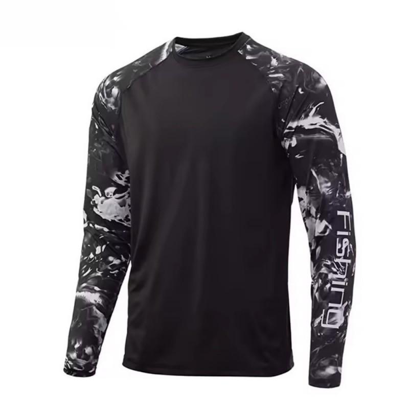 Mens Womens Quick Dry UV Protection Fishing Shirt Long Sleeve Breathable Outdoor Sport T-Shirt Summer Fall