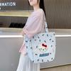 High-End Women's Canvas Tote Bag - Large Capacity, Minimalist, Light Luxury, Casual Commuter Style
