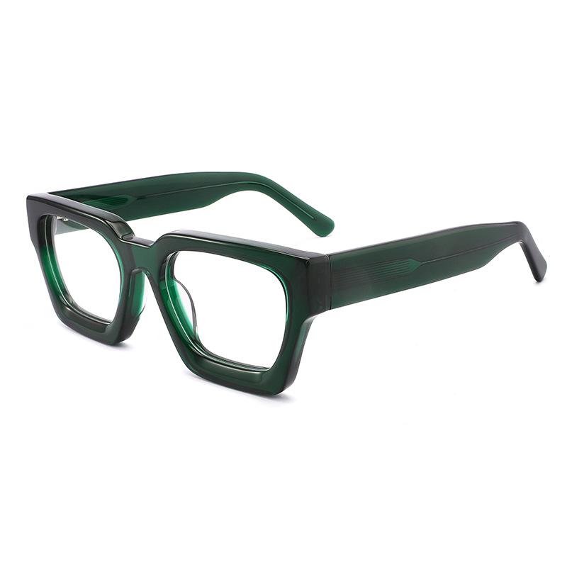 

Transparent Oversized Square Reading Glasses Anti Blue Light Fashiona Eyeglasses Acetate Thick Frames Presbyopia Eyewear Unisex Presbyopia1.75