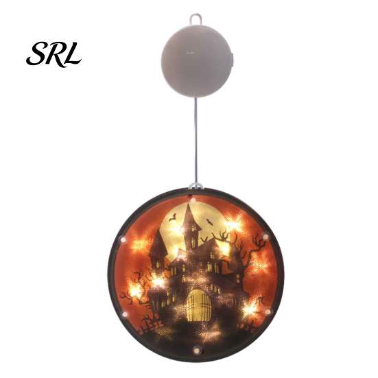 Battery Powered Ghost Light Halloween Window Decor Light, Pumpkin Fairy Hanging Lamp String Lantern for Party, Spooky Decoration, Festive Prop